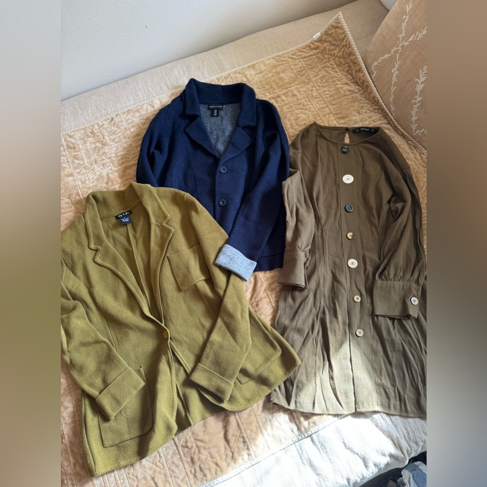 Two blazers and Zara dress